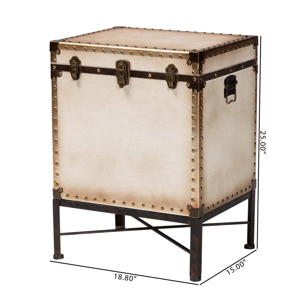 Lochiel II White End Table - Thumbnail - Image 11
