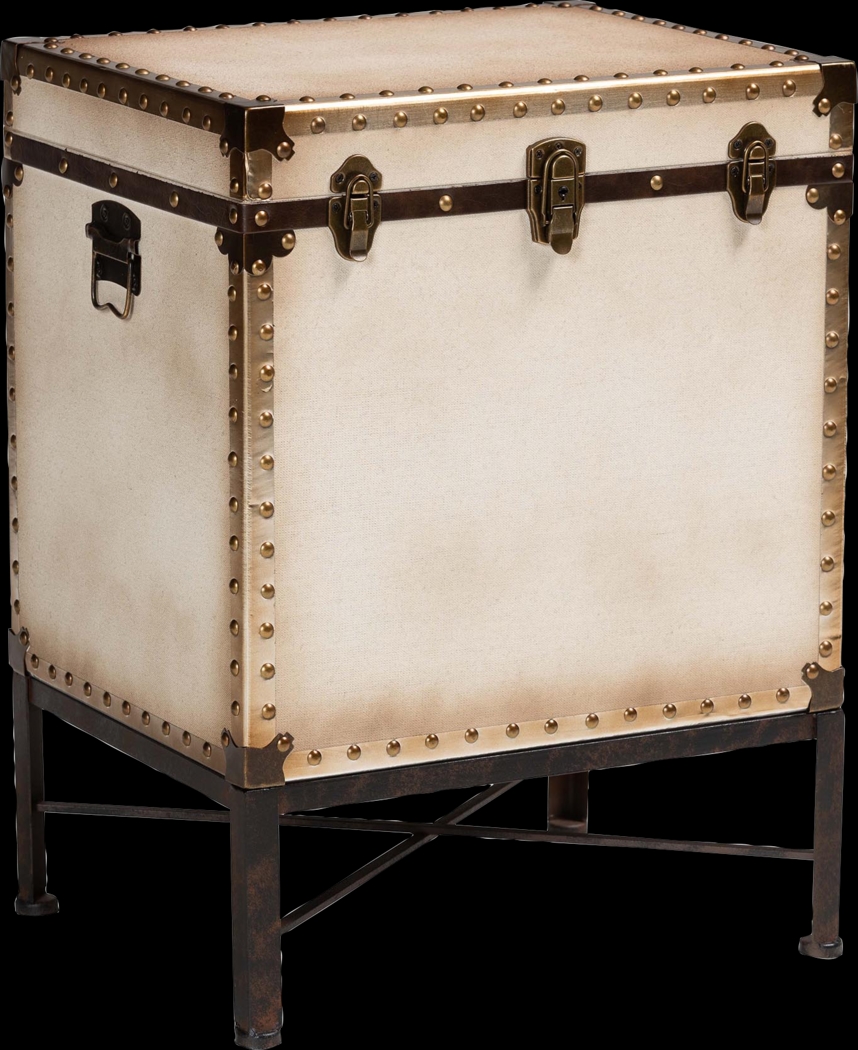 Lochiel II White End Table - Thumbnail - Image 1