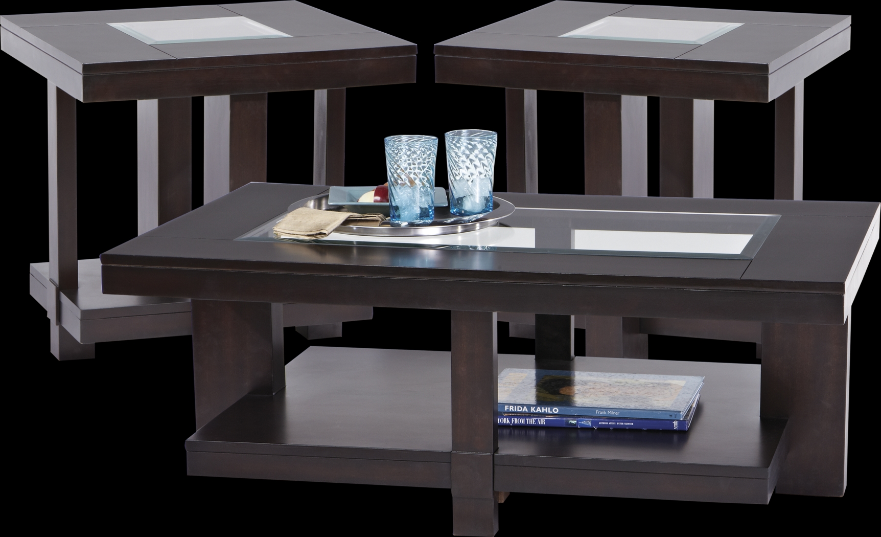Lochlin Walnut 3 Pc Table Set - Thumbnail - Image 1