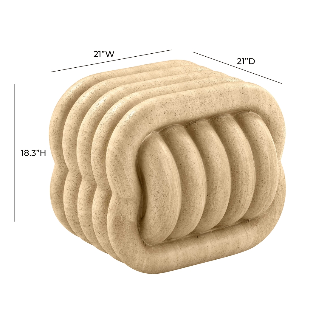 Lockcuff Beige Accent Stool - Thumbnail - Image 5