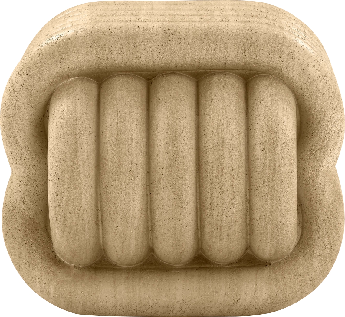 Lockcuff Beige Accent Stool - Thumbnail - Image 1