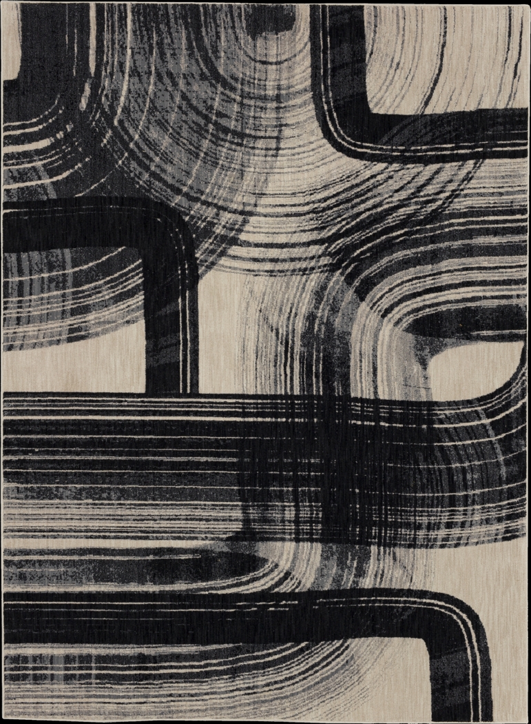 Stacy Garcia Locketon Black 5'3 x 7'10 Rug - Thumbnail - Image 1