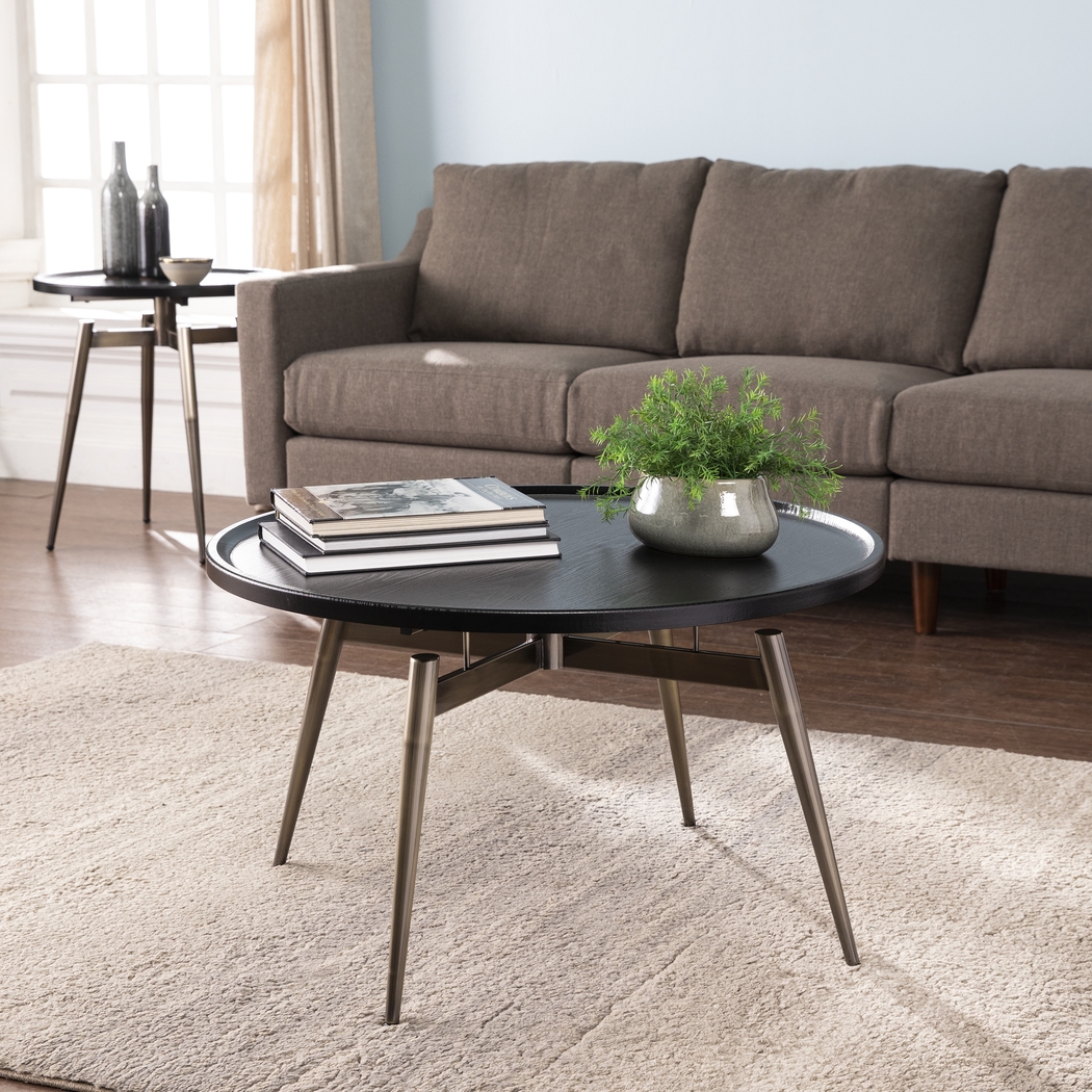 Lockmere Black Cocktail Table - Thumbnail - Image 4