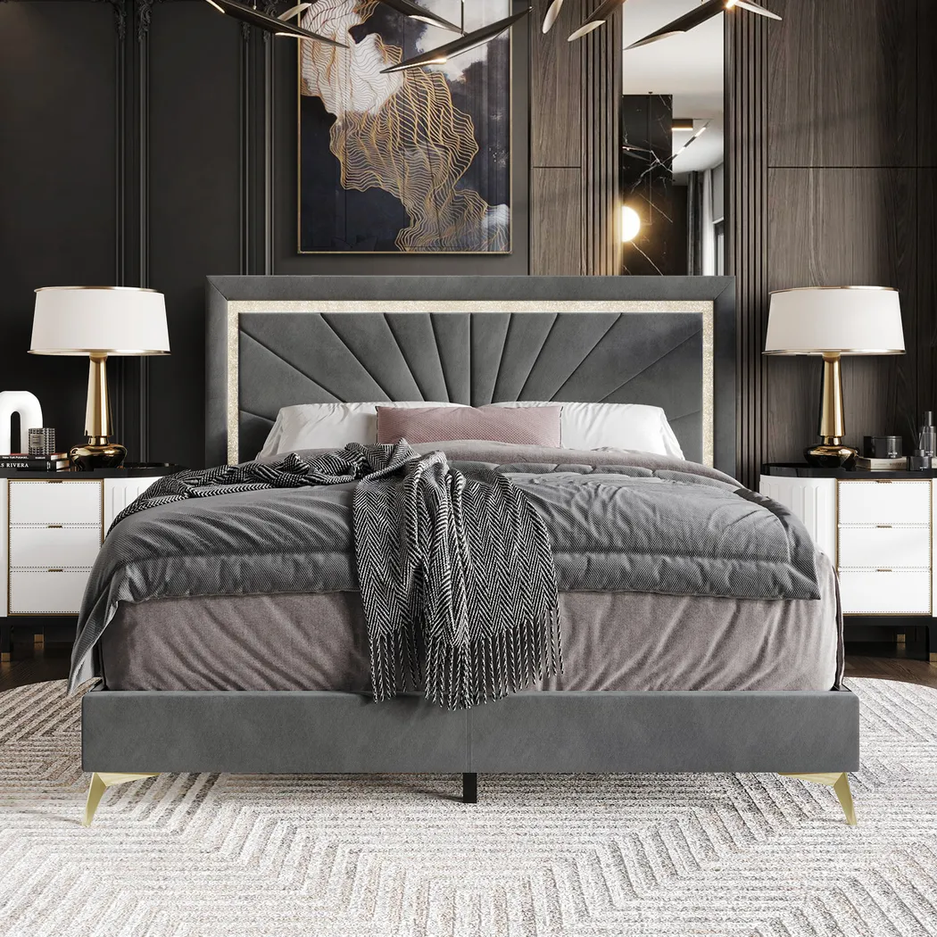 Locust Gray King Bed - Thumbnail - Image 2