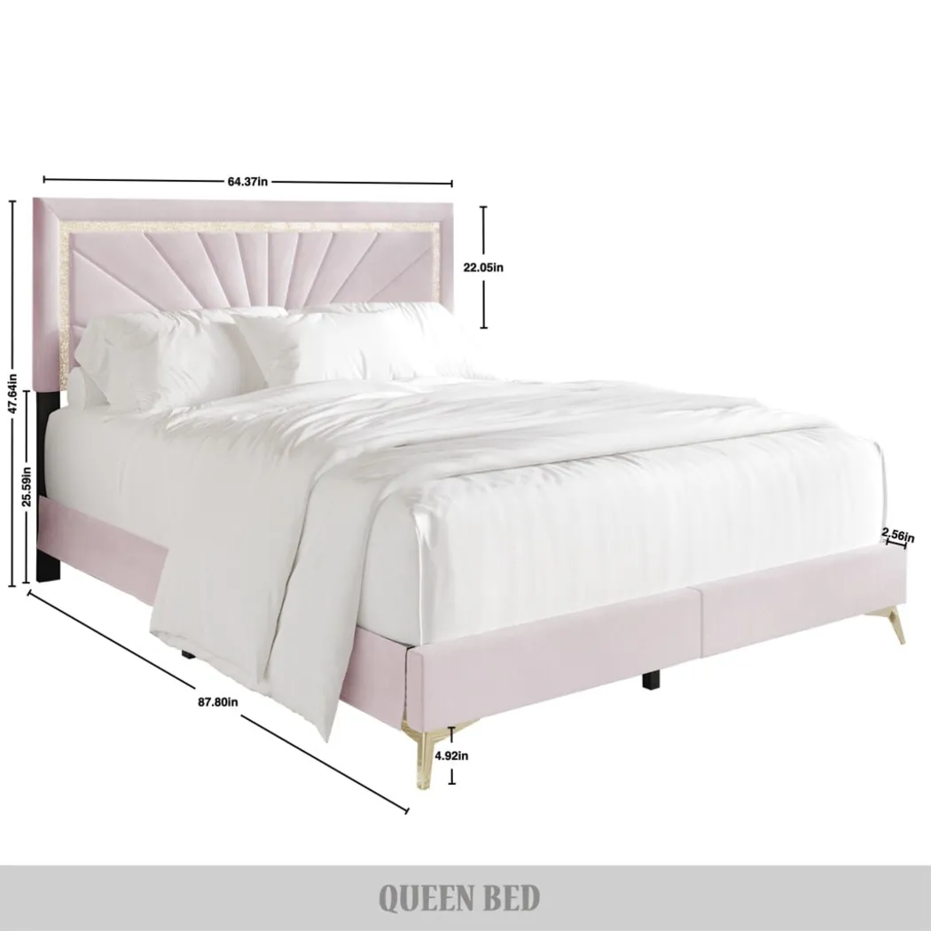Locust Light Pink Queen Bed - Thumbnail - Image 3