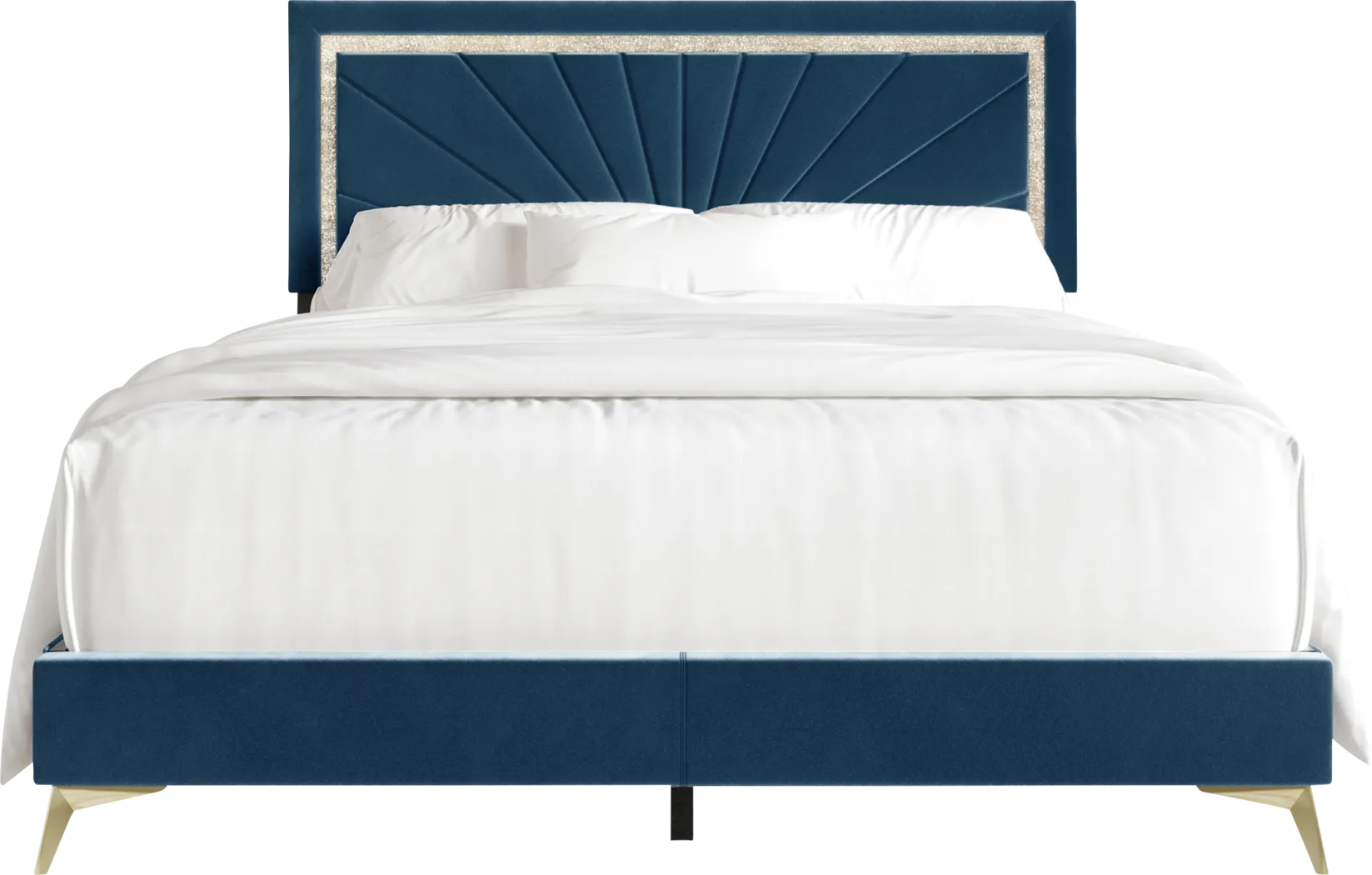 Locust Navy Blue King Bed - Thumbnail - Image 3