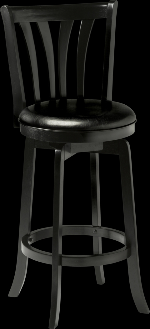 Loddon Black Swivel Barstool - Thumbnail - Image 1