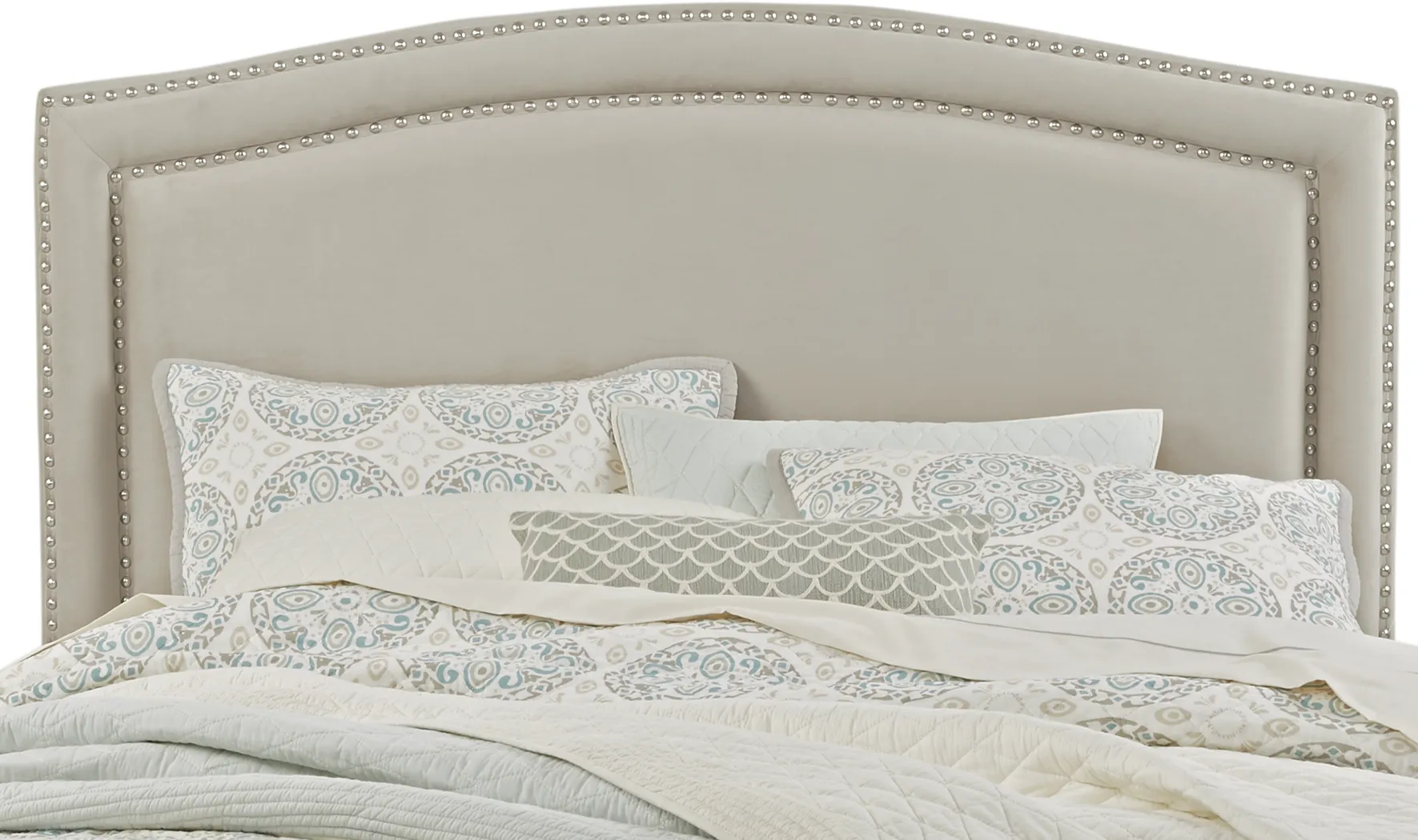 Loden Beige 3 Pc King Upholstered Bed with 4 Drawer Storage - Thumbnail - Image 2