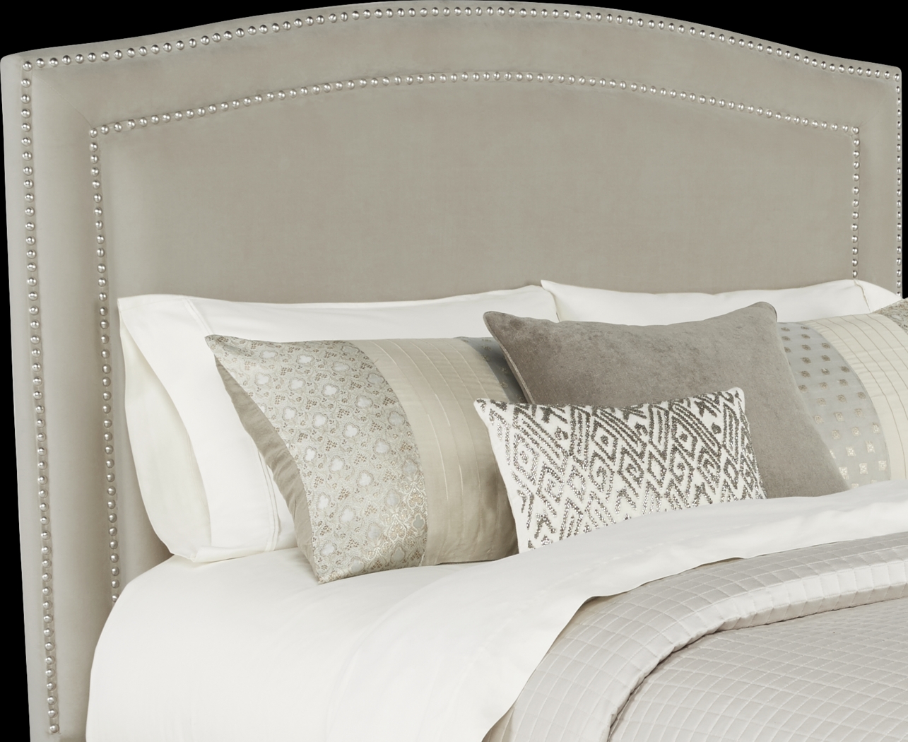 Loden Beige 3 Pc Queen Upholstered Bed with 4 Drawer Storage - Thumbnail - Image 3