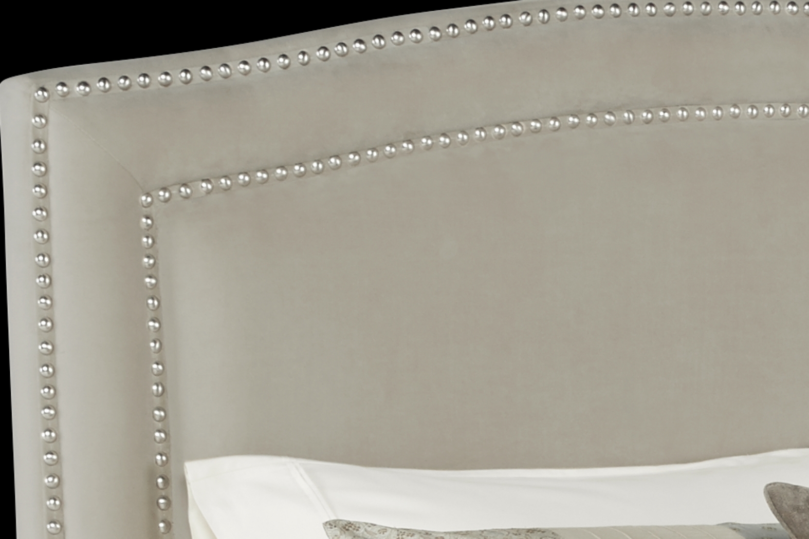 Loden Beige 3 Pc Queen Upholstered Bed - Thumbnail - Image 2