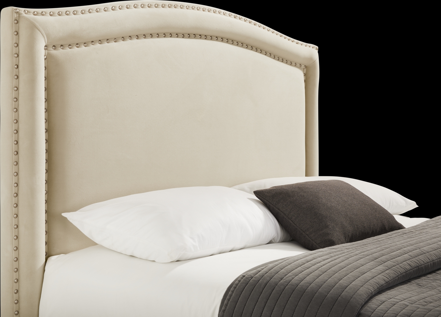 Loden II Cream 3 Pc King Upholstered Bed - Thumbnail - Image 2