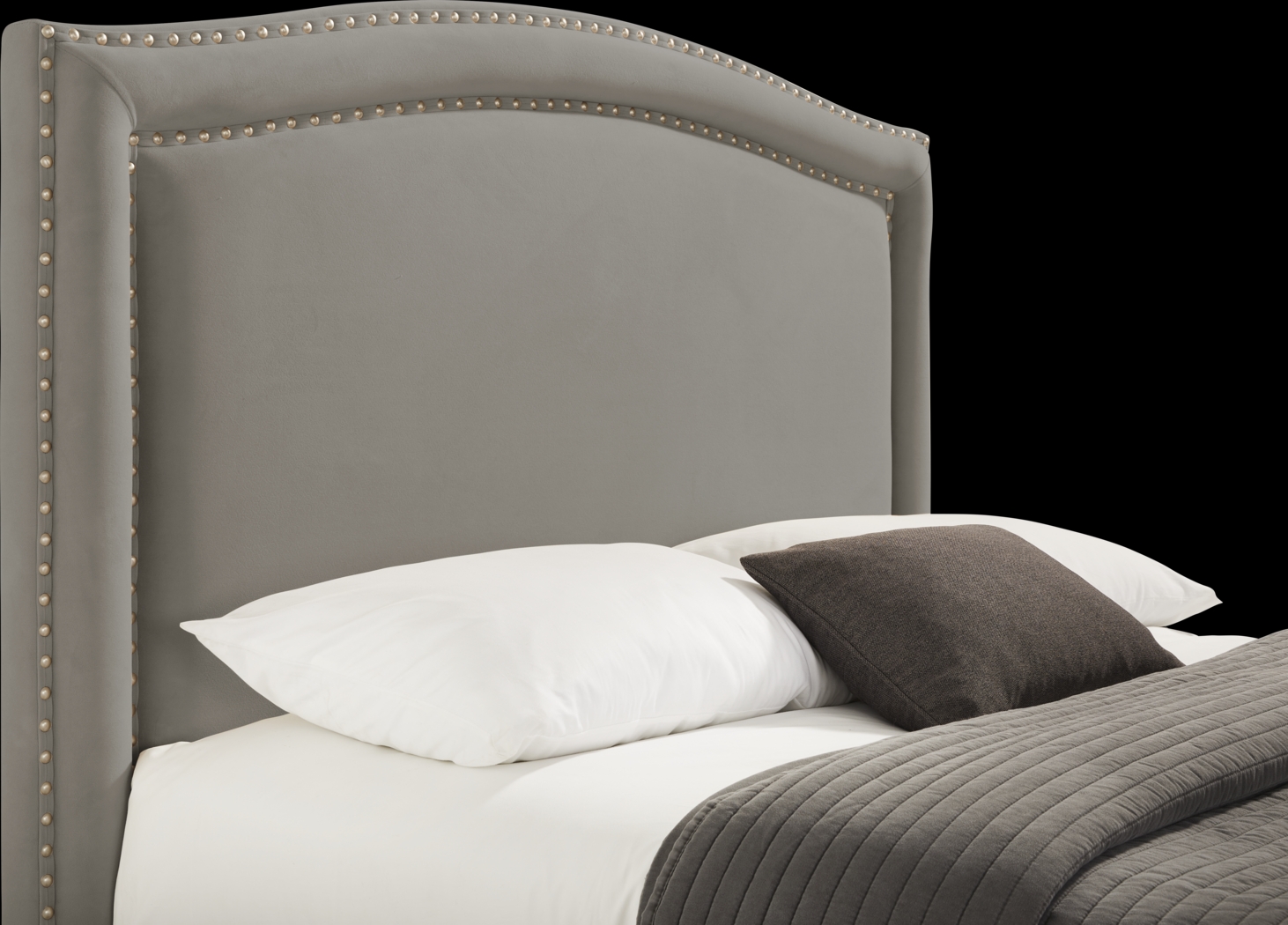 Loden II Dark Gray 3 Pc Queen Upholstered Bed - Thumbnail - Image 2