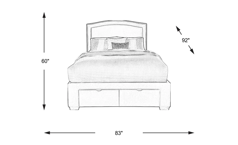 Dimension Image. Please refer to the Dimension Tab on this page for dimension details.