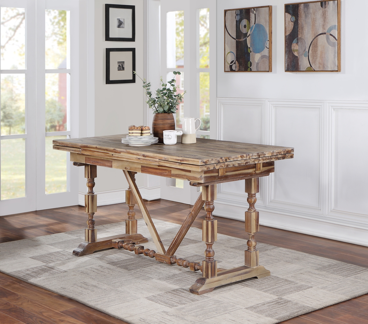 Lofgren Brown Counter Height Dining Table - Thumbnail - Image 2