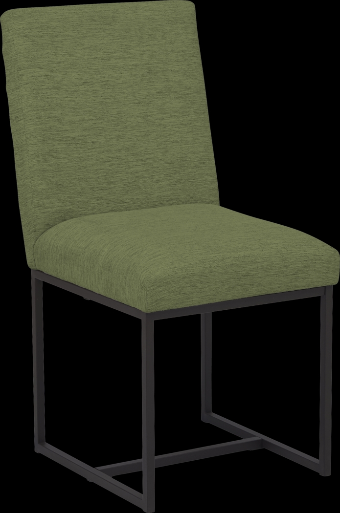 Loft Side Brown 5 Pc Round Dining Room with Avocado Chairs - Thumbnail - Image 4