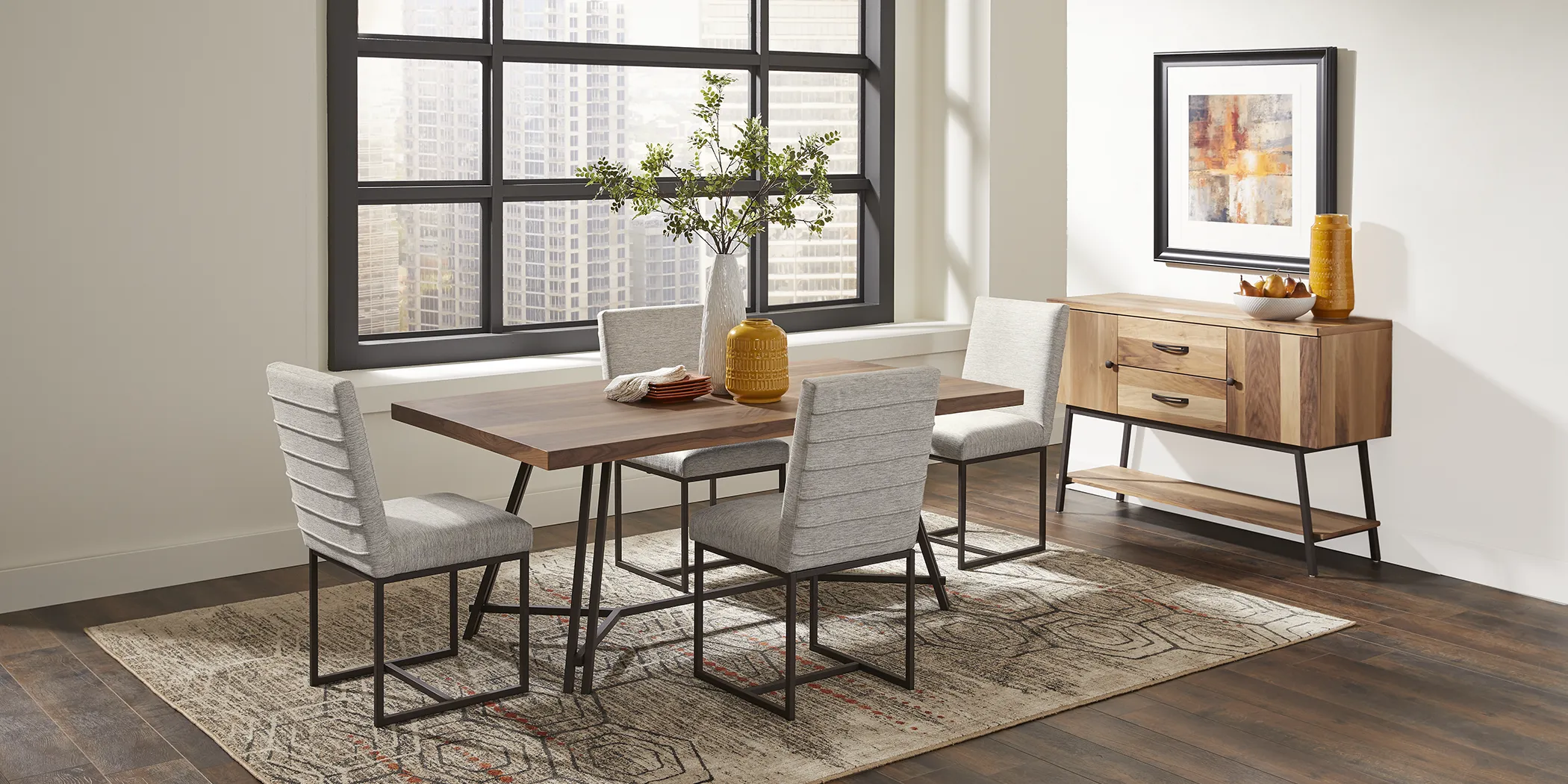 Loft Side Brown 5 Pc Dining Room - Thumbnail - Image 2