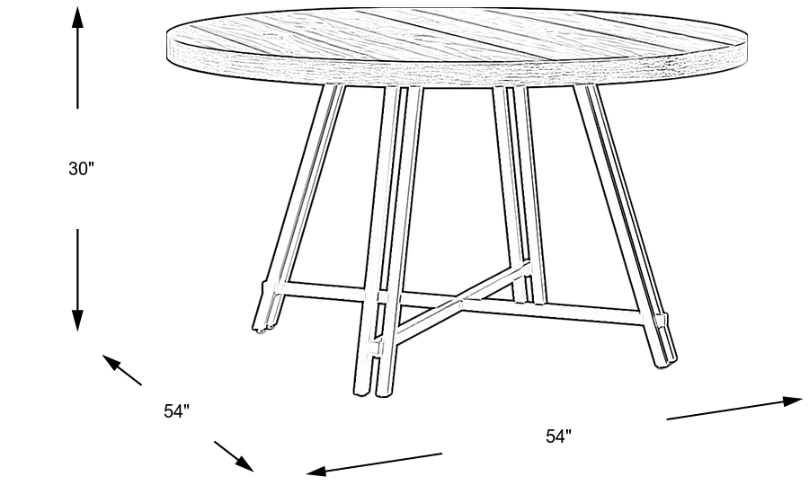 Dimension Image. Please refer to the Dimension Tab on this page for dimension details.