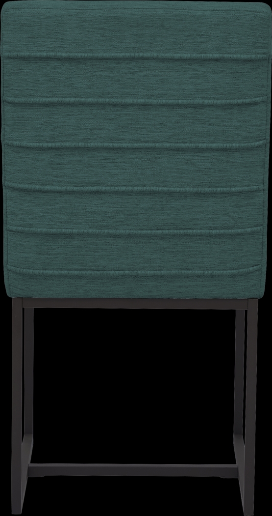 Soraya Street White 5 Pc Dining Room with Loft Side Teal Chairs - Thumbnail - Image 7