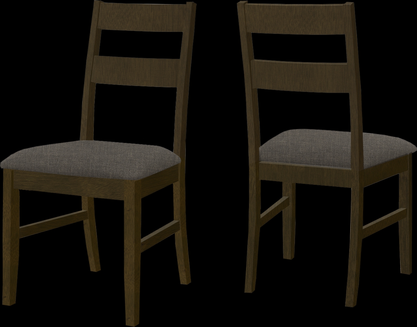 Loftin Walnut Side Chair, Set of 2 - Thumbnail - Image 1