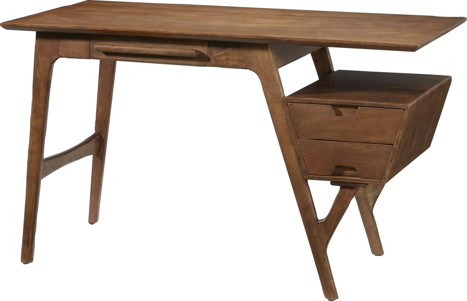 Logan Lodge Brown Writing Desk - Thumbnail - Image 2