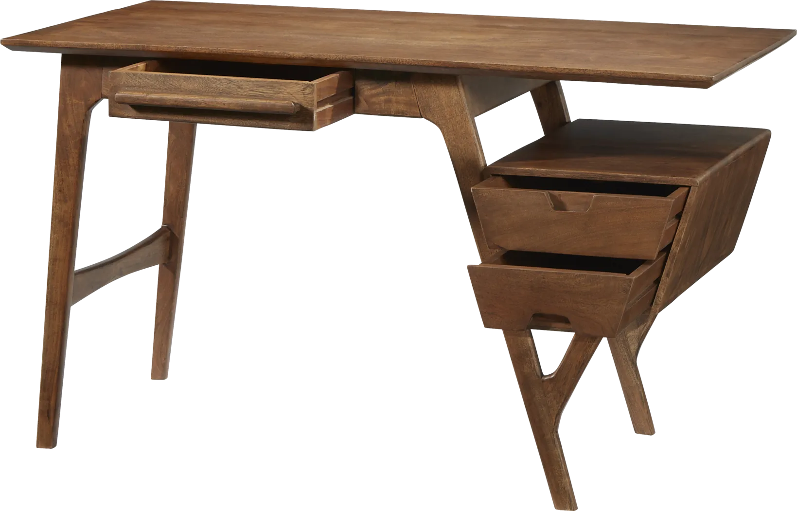 Logan Lodge Brown Writing Desk - Thumbnail - Image 3