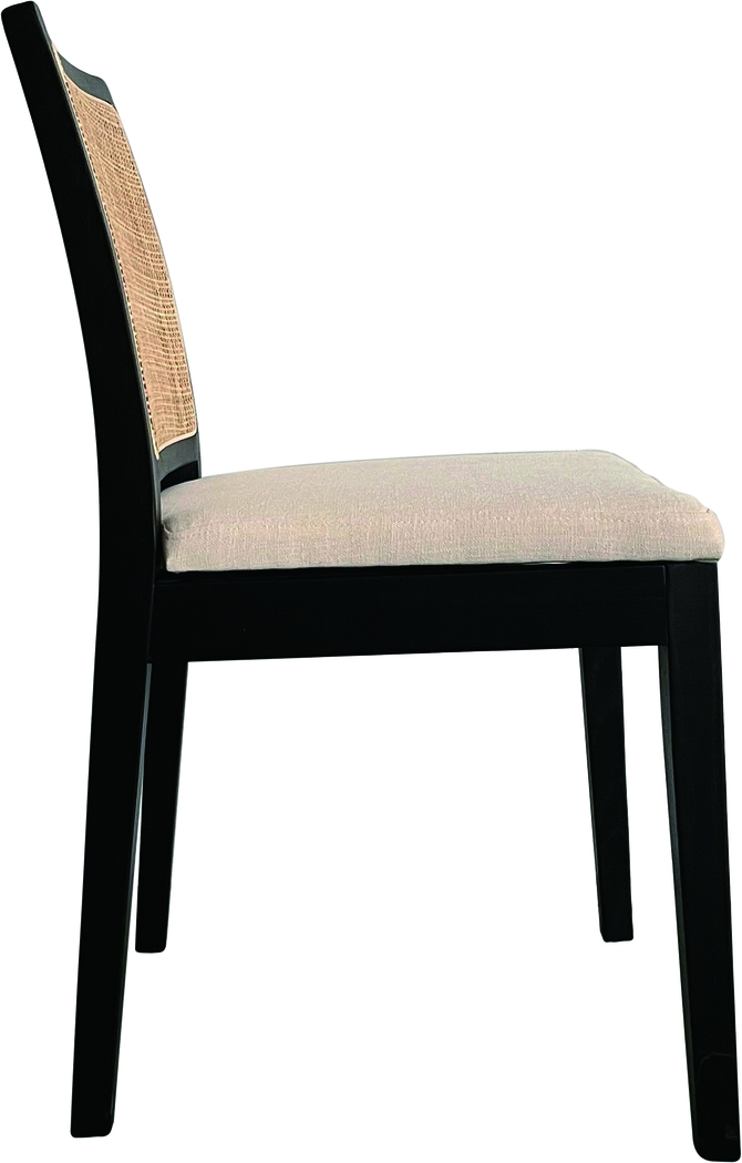 Logarto Black Side Chair, Set of 2 - Thumbnail - Image 3