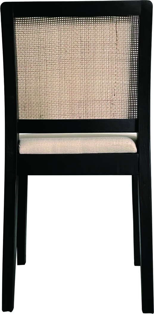 Logarto Black Side Chair, Set of 2 - Thumbnail - Image 4