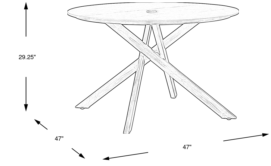 Dimension Image. Please refer to the Dimension Tab on this page for dimension details.