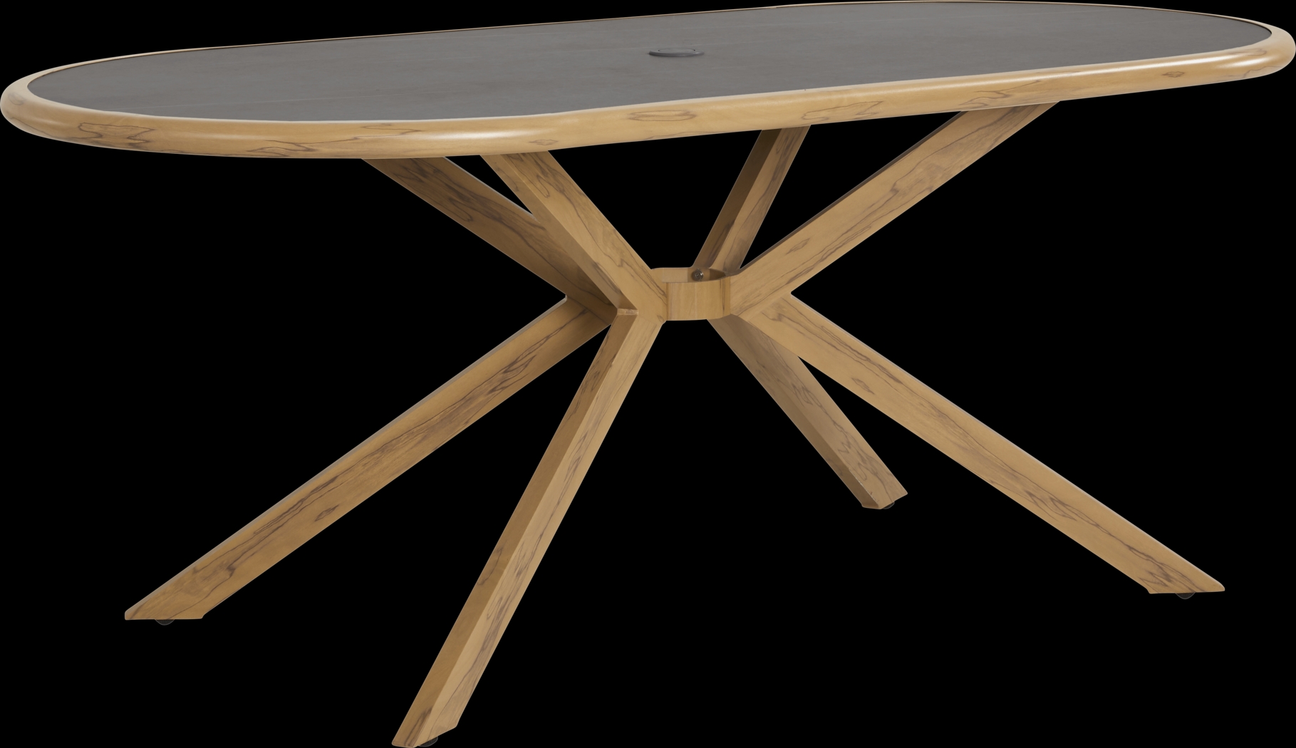 Logen Natural 5 Pc Oval Outdoor Dining Set - Thumbnail - Image 2