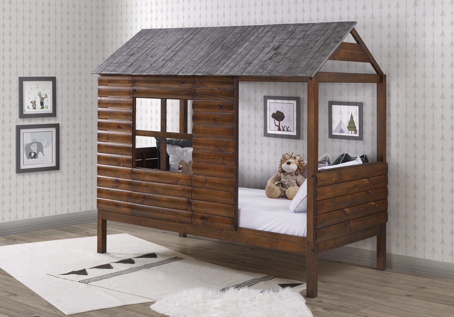 Loghouse Camp Walnut Twin Jr. Loft Bed - Thumbnail - Image 4