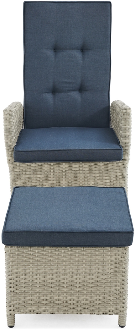 Logmont Navy 5 Pc Outdoor Seating Set - Thumbnail - Image 2