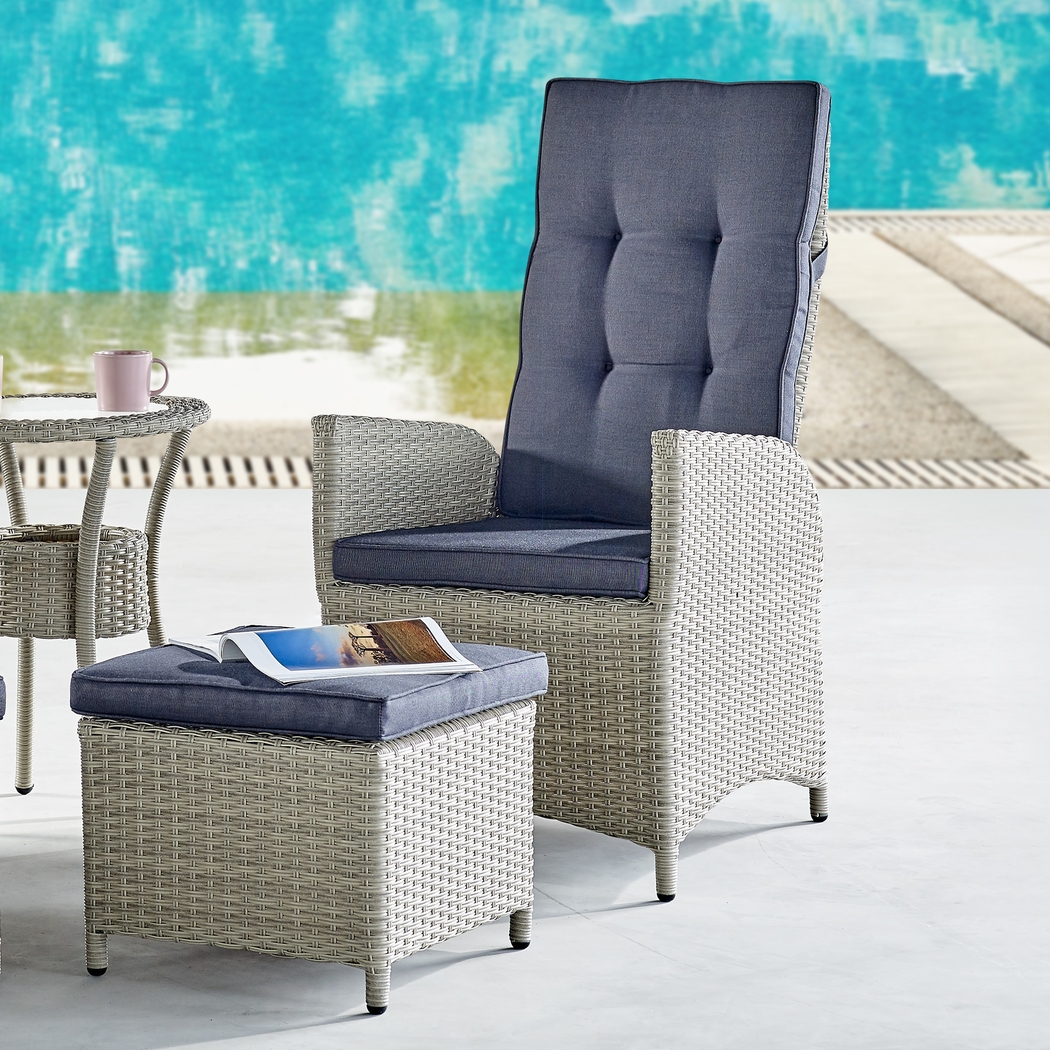 Logmont Navy 5 Pc Outdoor Seating Set - Thumbnail - Image 14