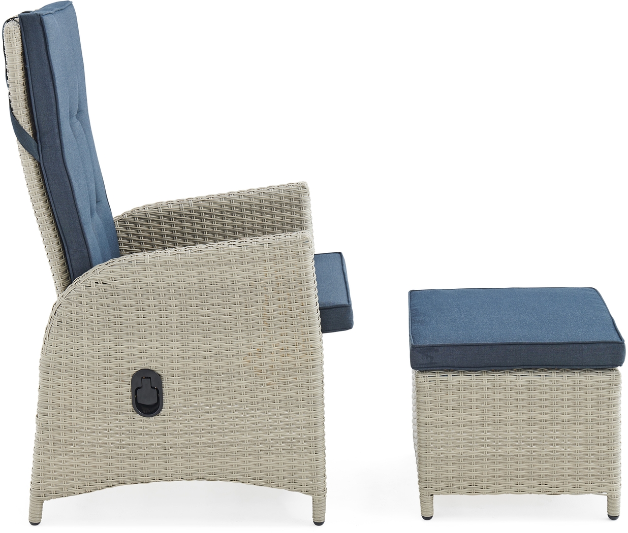 Logmont Navy 5 Pc Outdoor Seating Set - Thumbnail - Image 3