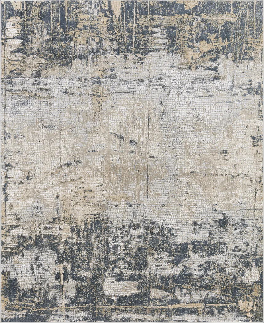 Logoria Indigo 7'6 x 9'6 Rug - Thumbnail - Image 1
