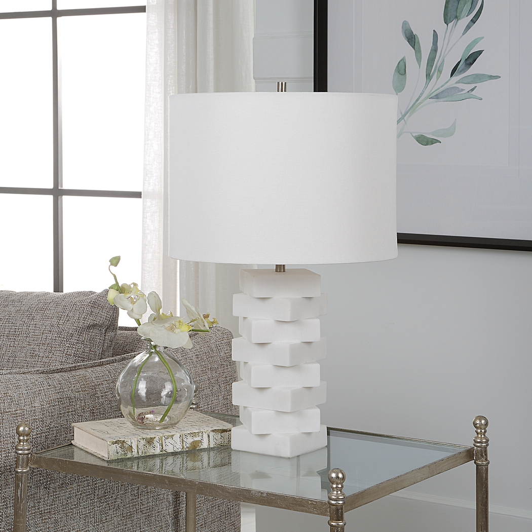 Logwood Hollow White Lamp - Thumbnail - Image 2