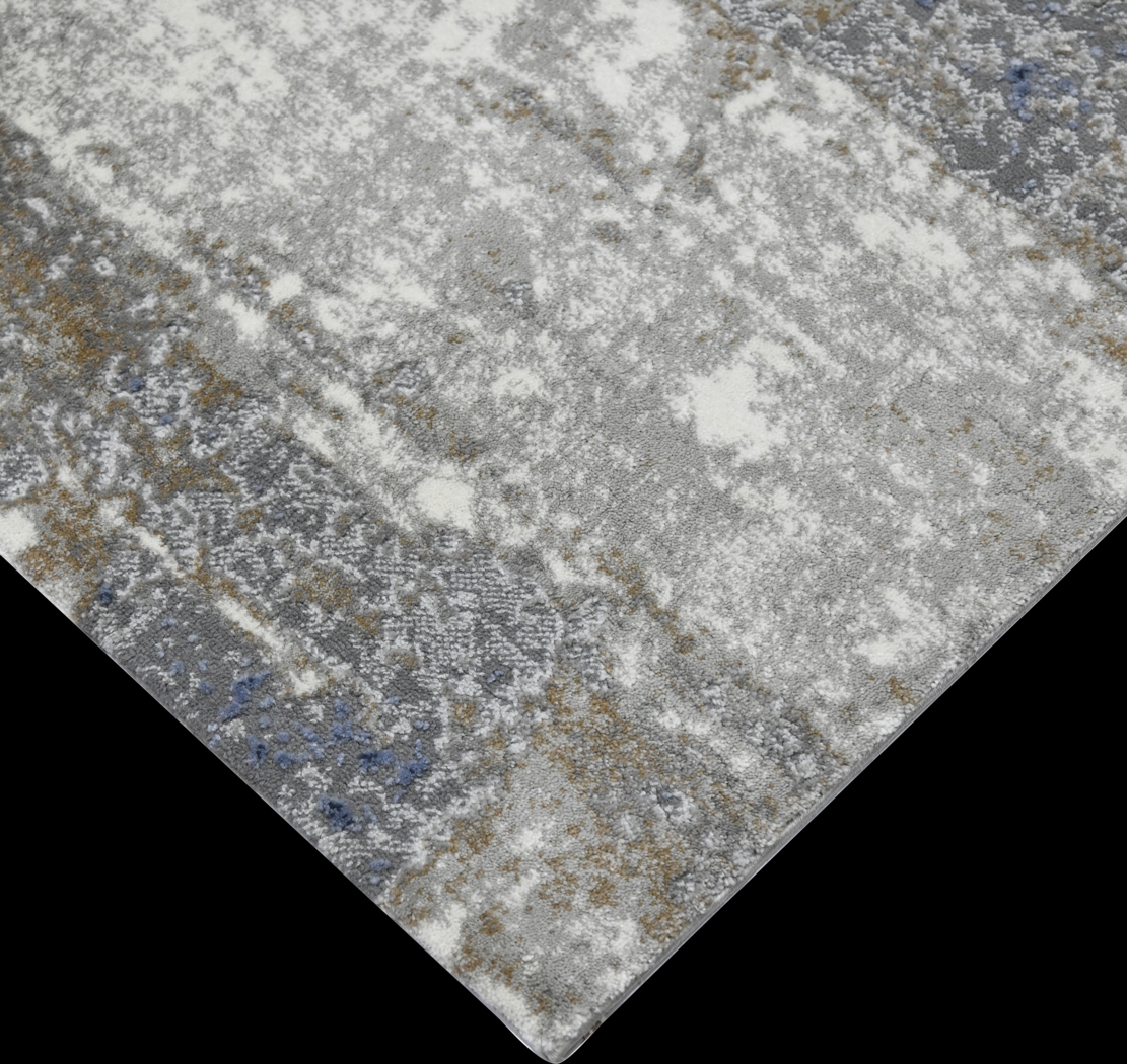 Lohash Gray/Blue 5'3 x 7'9 Rug - Thumbnail - Image 3
