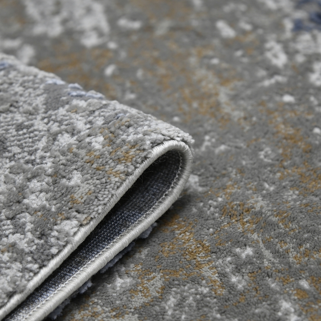 Lohash Gray/Blue 5'3 x 7'9 Rug - Thumbnail - Image 4