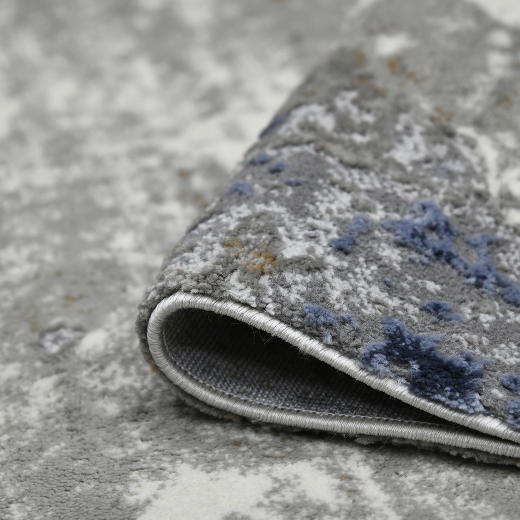 Lohash Gray/Blue 7'9 x 9'9 Rug - Thumbnail - Image 5