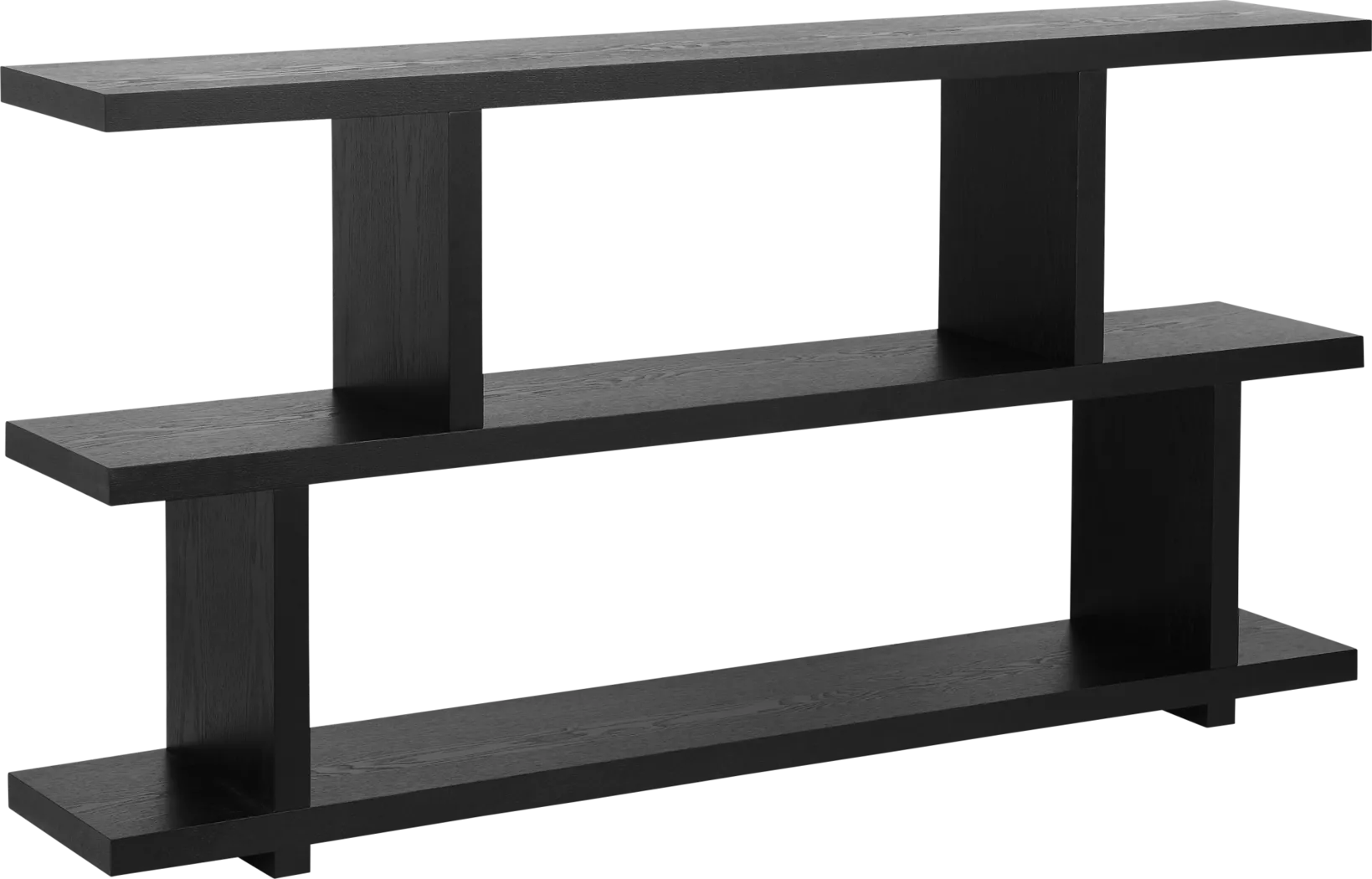 Loic Black Shelf Bookcase - Thumbnail - Image 7