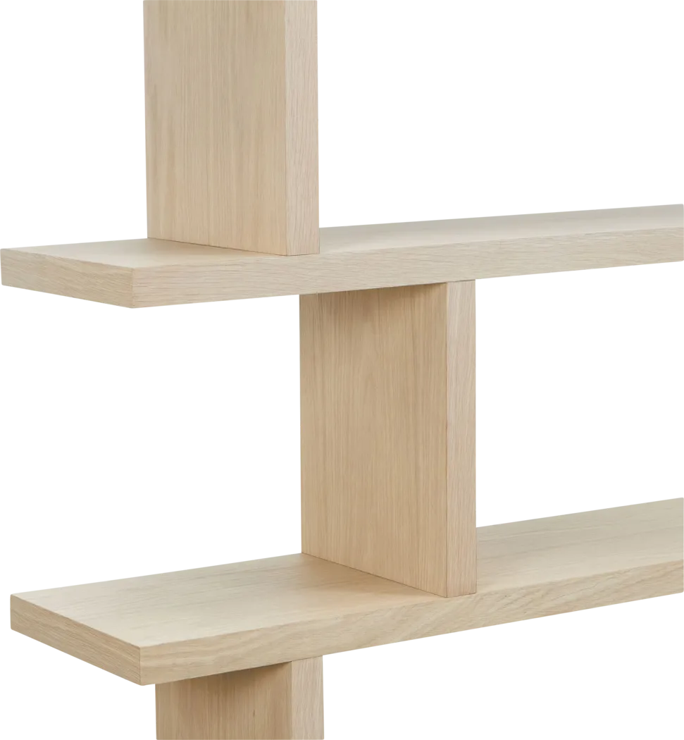 Loic Natural Large Shelf Bookcase - Thumbnail - Image 5