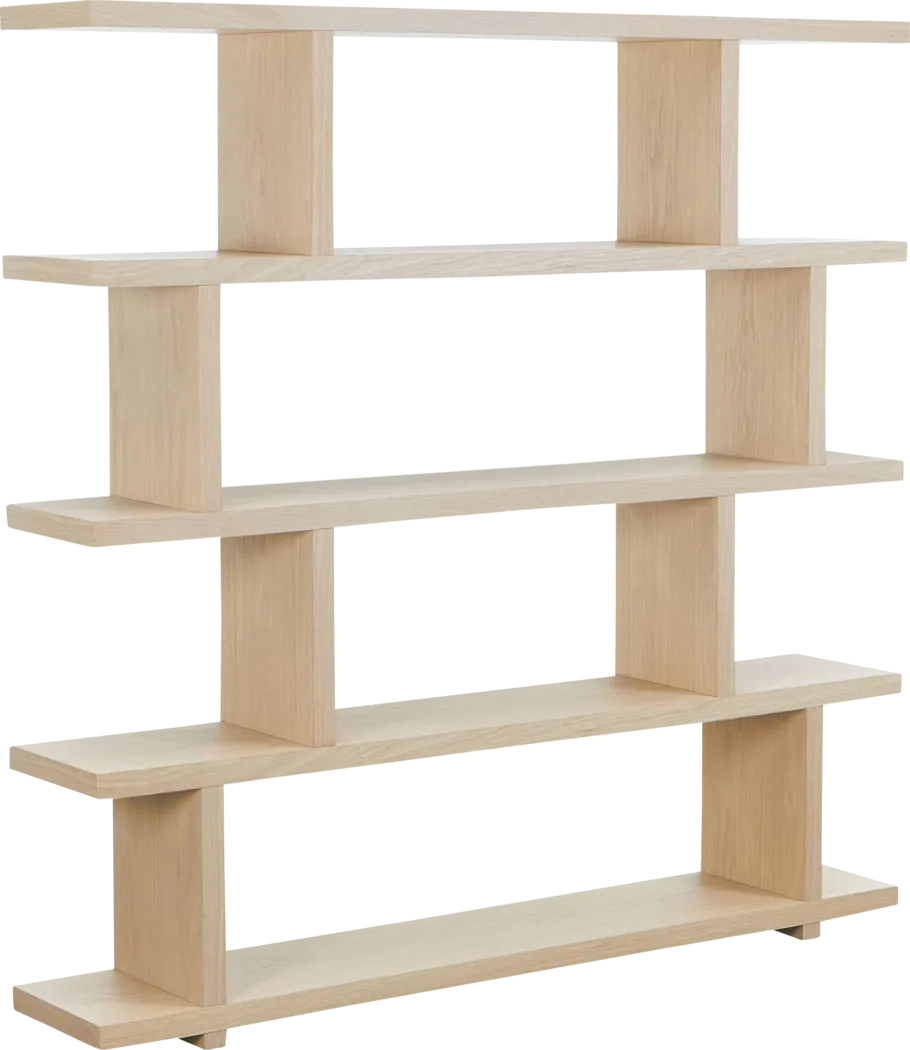 Loic Natural Large Shelf Bookcase - Thumbnail - Image 8