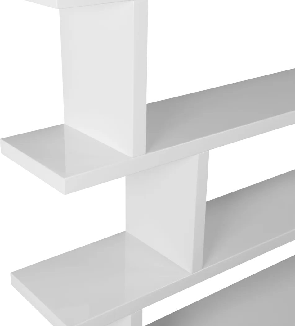 Loic White Shelf Bookcase - Thumbnail - Image 5