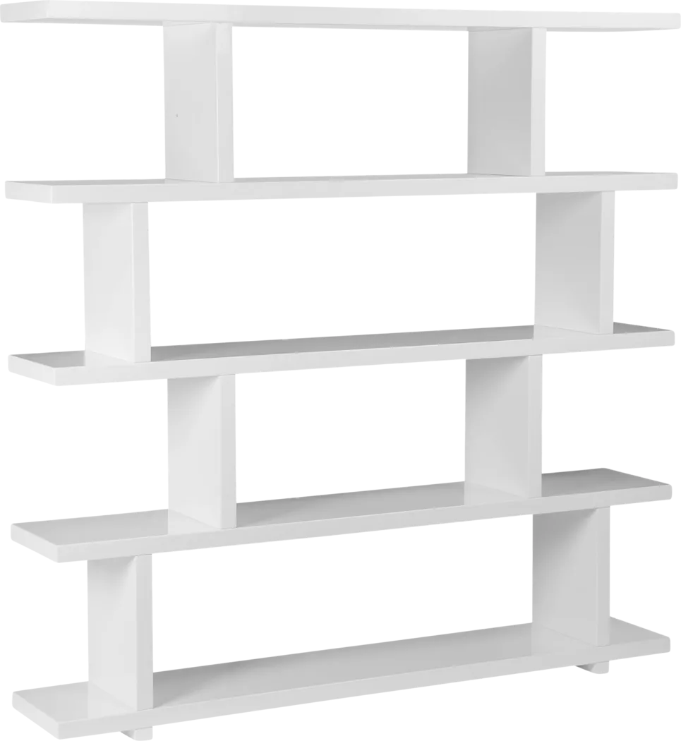 Loic White Shelf Bookcase - Thumbnail - Image 6