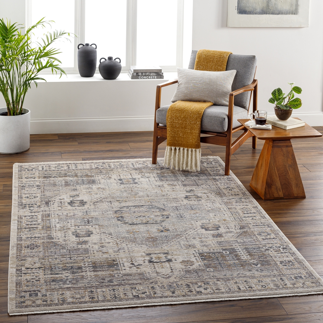 Loine Beige 5' x 7'9 Rug - Thumbnail - Image 2