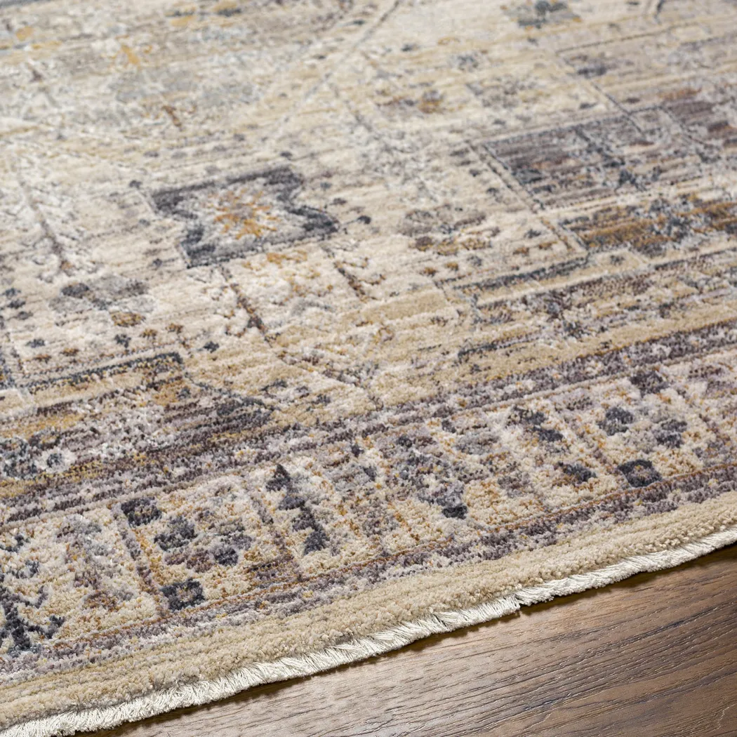 Loine Beige 7'10 x 9'8 Rug - Thumbnail - Image 4
