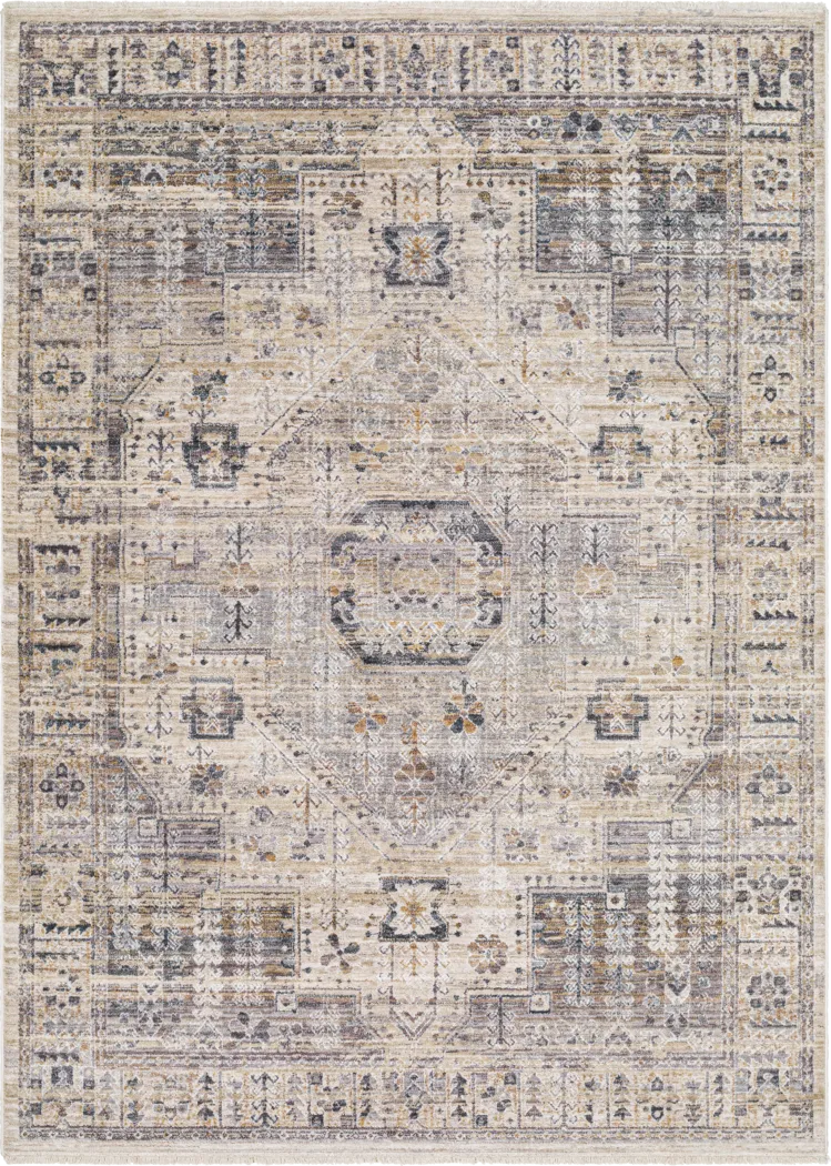 Loine Beige 7'10 x 9'8 Rug - Thumbnail - Image 1