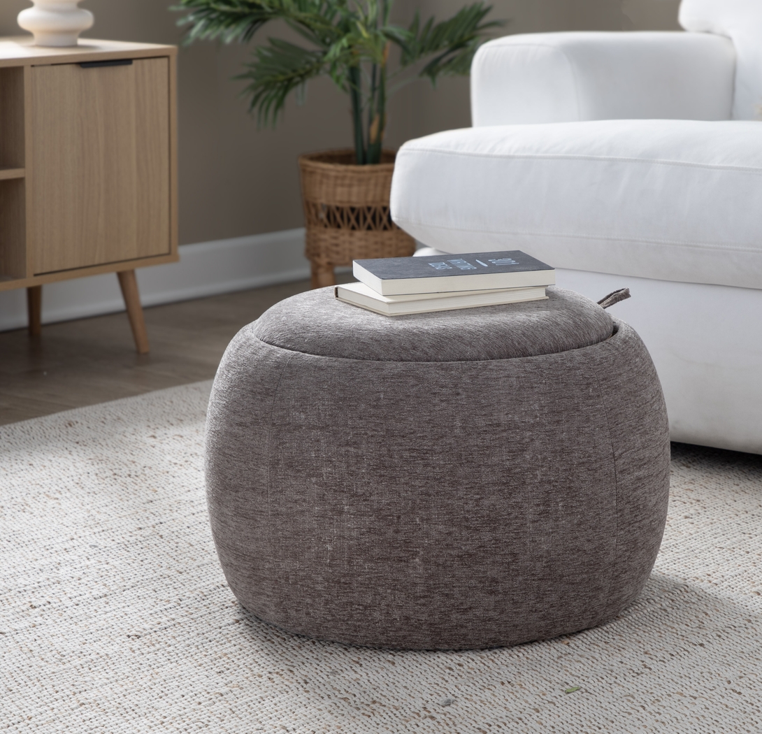 Lokit Brown Pouf - Thumbnail - Image 2
