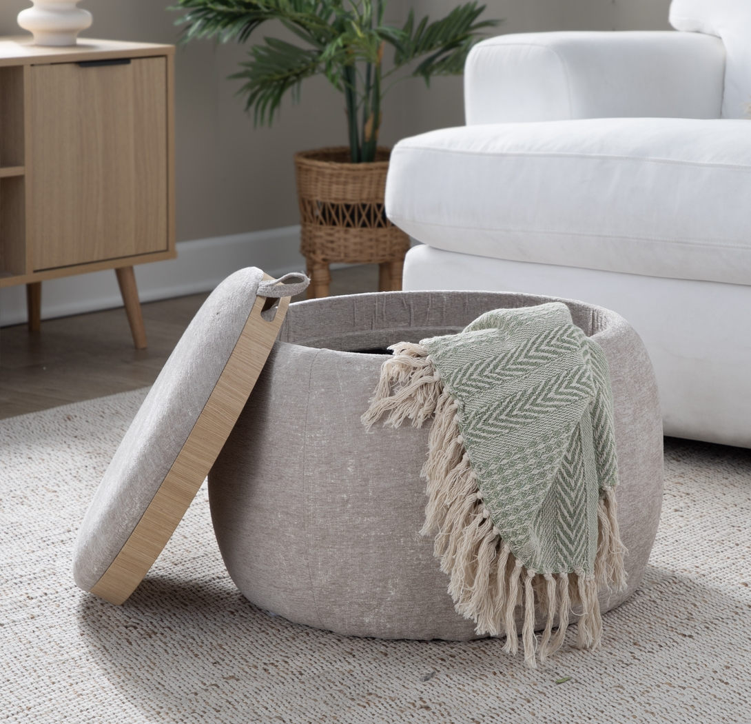 Lokit Light Brown Pouf - Thumbnail - Image 3