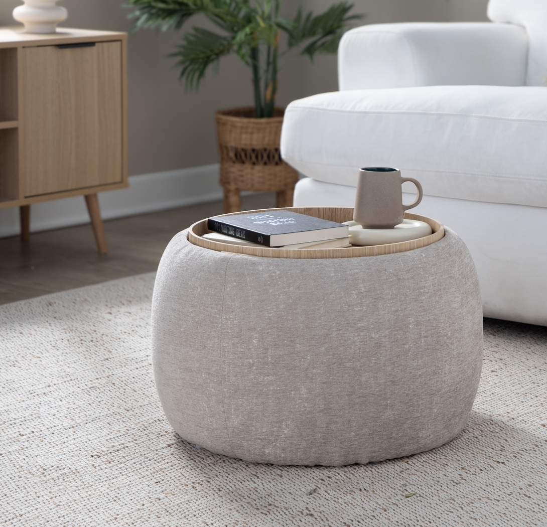 Lokit Light Brown Pouf - Thumbnail - Image 4