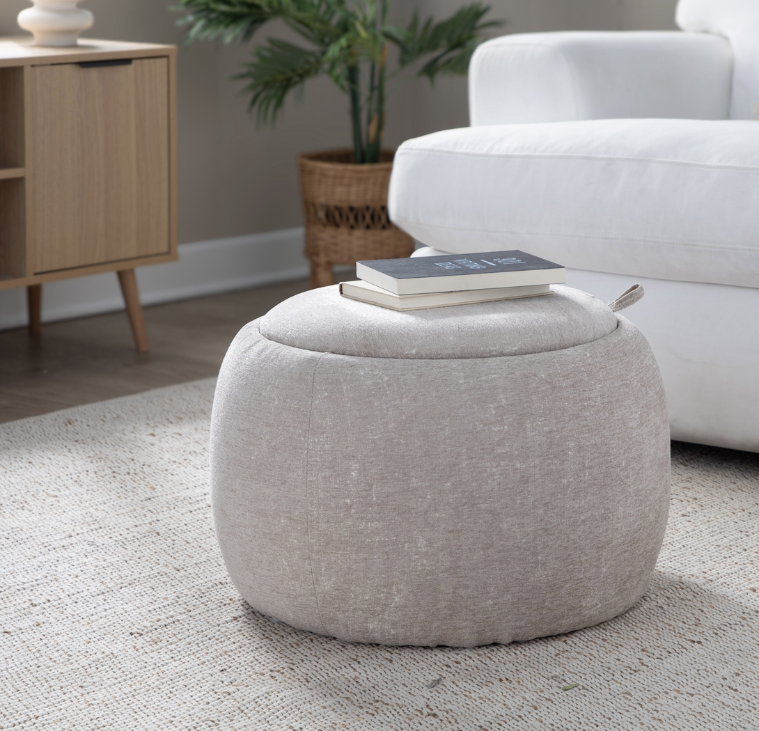Lokit Light Brown Pouf - Thumbnail - Image 5
